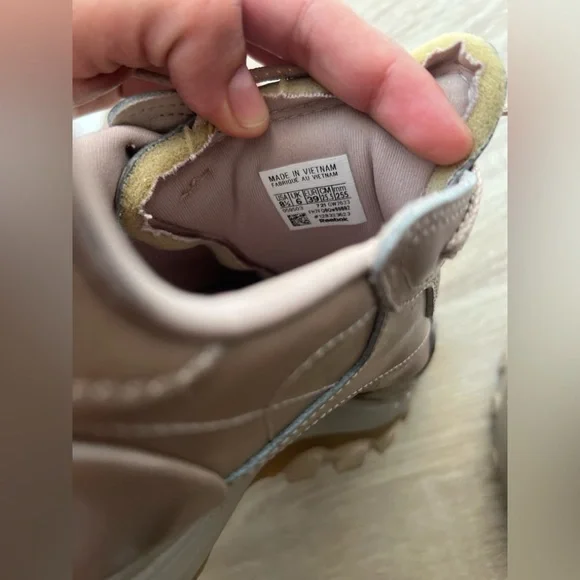 Reebok Rose Gold Metallic Sneakers CardiB Leather Platforms Y2K Chunky Size 8.5 - Picture 13 of 14